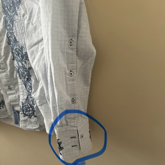 English Laundry Button Down Embroidered Shirt - Picture 5 of 8